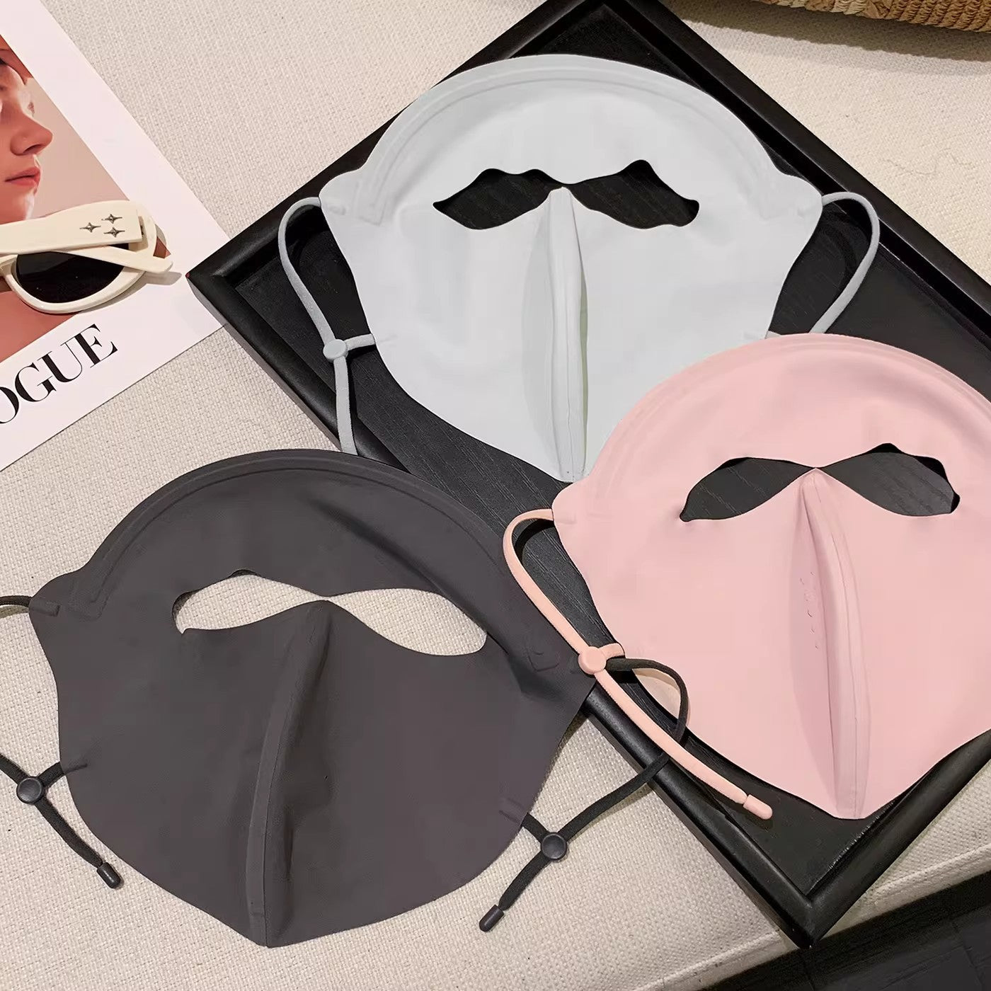 Vinyl Sun Protection Face Mask Full-face UV Protection