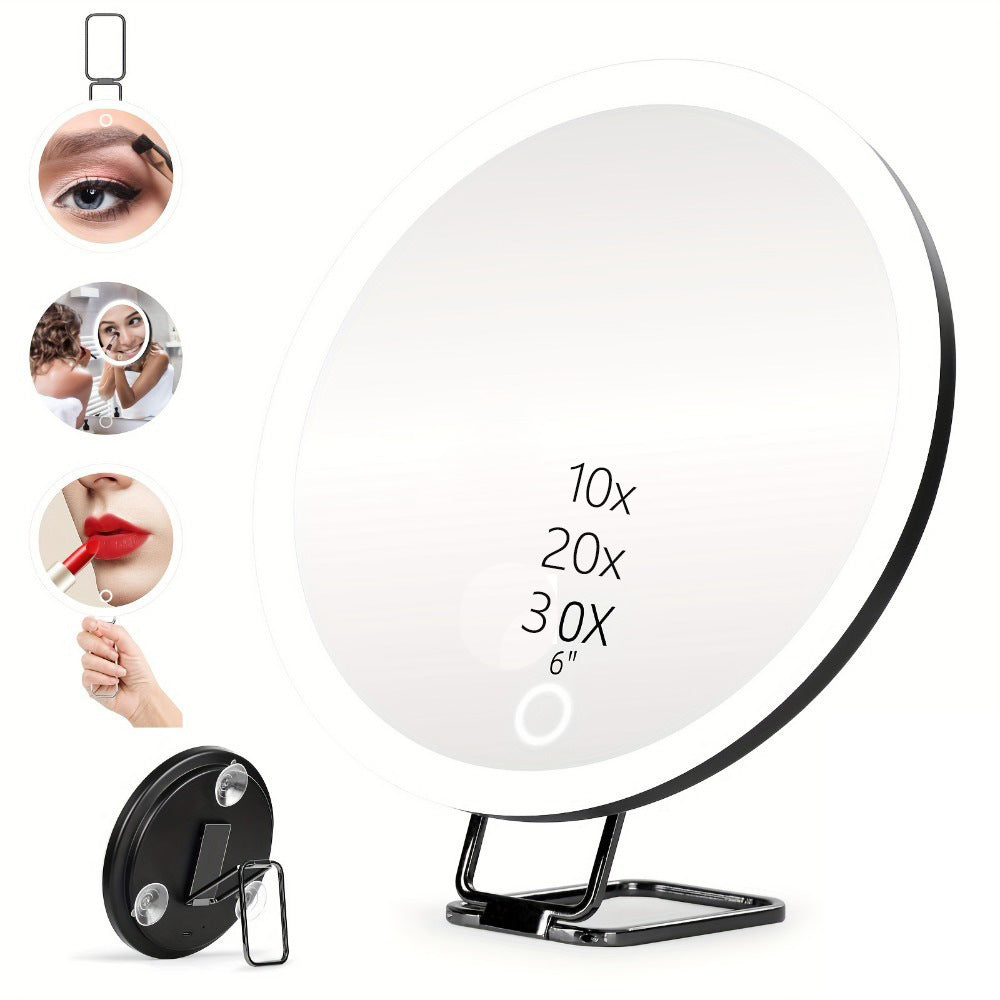 Charging Led Fill Light With Light Bracket Rotating Makeup Mirror