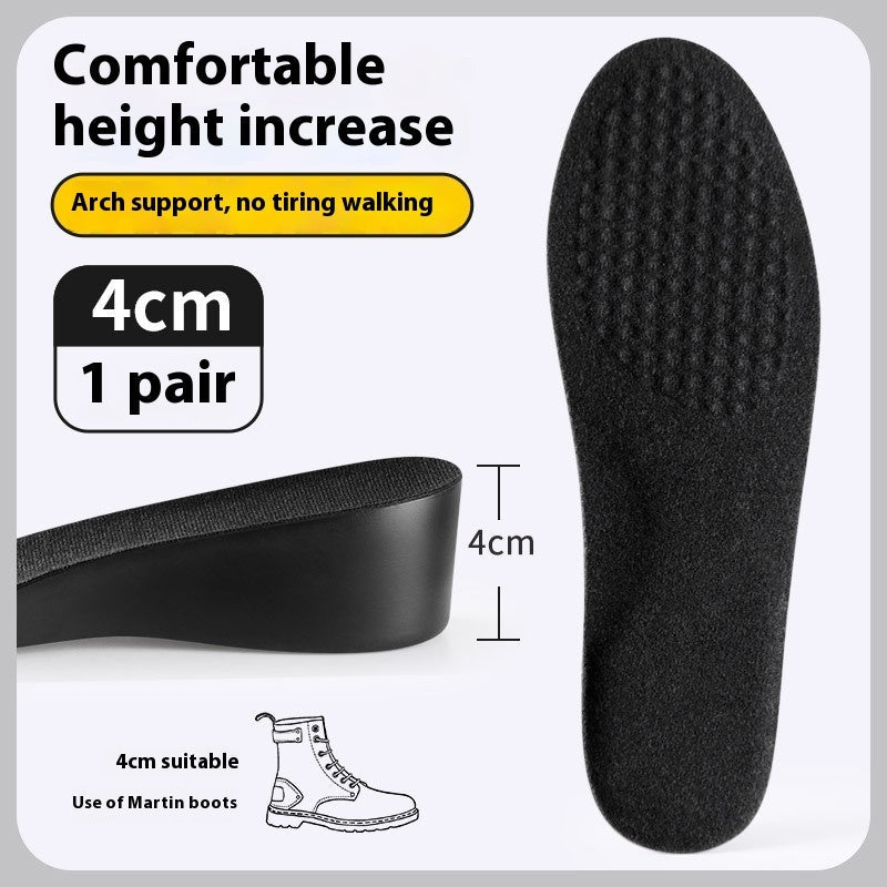 Male Invisible Shock-absorbing Inner Height Increasing Insole