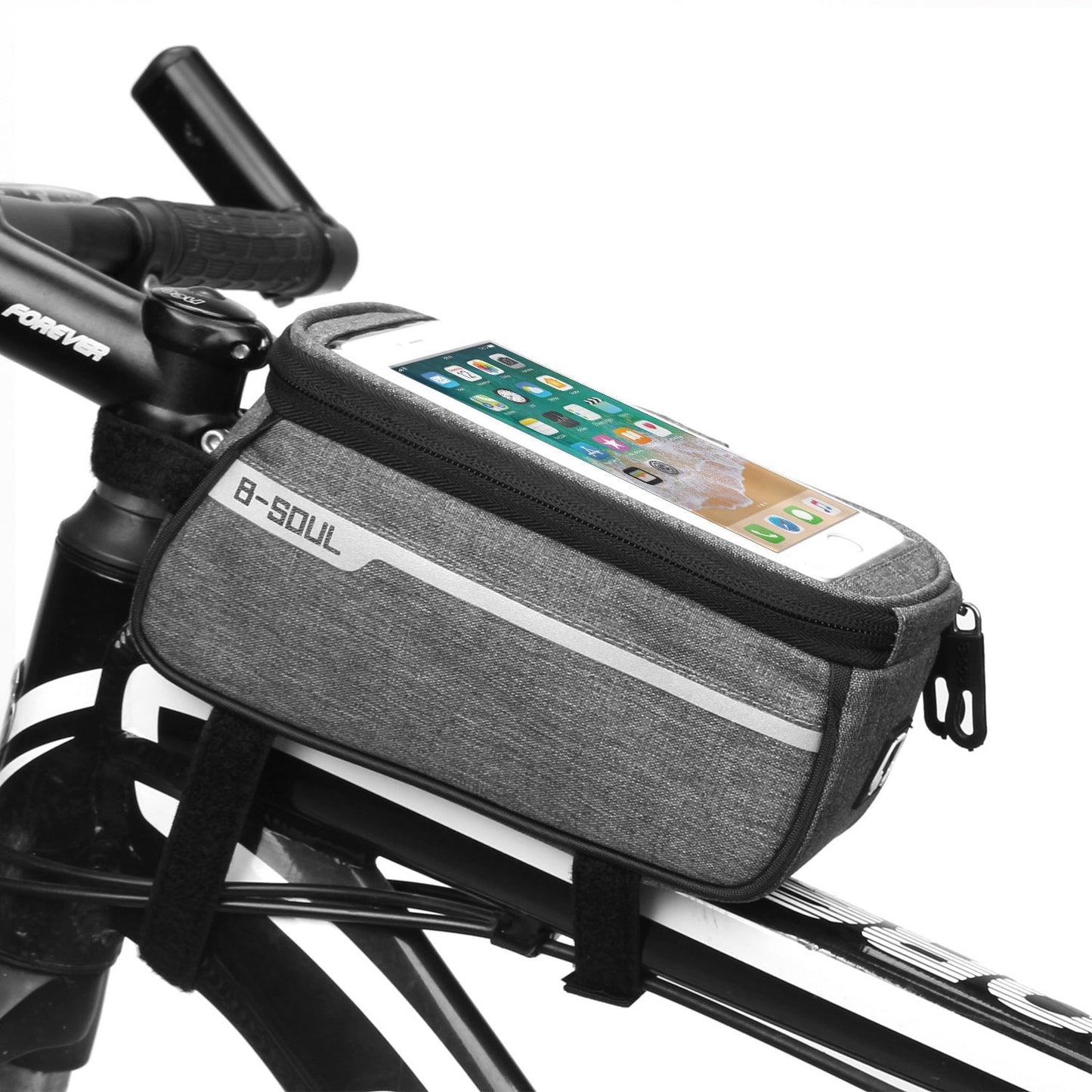 Bike Bag Bicycle Bag Phone Case For Bicycle Cycling Mobile Bike Accessories Head Tube Cell Mobile Phone Bag Case Waterproof Bike Handlebar Bag Bicycle Phone Mount Bicycle Phone Mount Holder Pouch Bag Cycling Frame