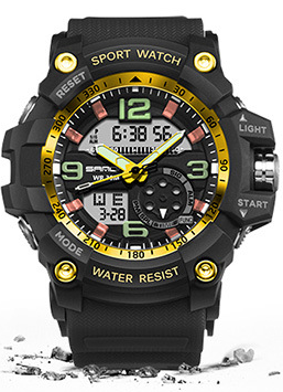 NEW Sport Analog-Digital Watch For Men and Woman  Waterresistant 50M Professional Waterproof Quartz Large Dial Military Wristwatches  With Night Mode