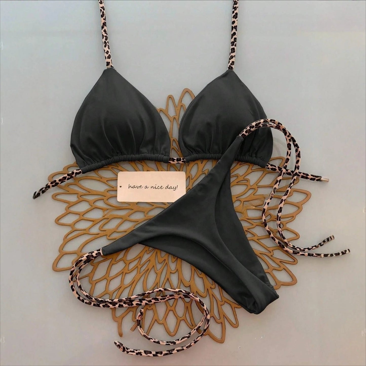 Women's Two-Piece Bikini High-End Sexy Beach Swimsuit