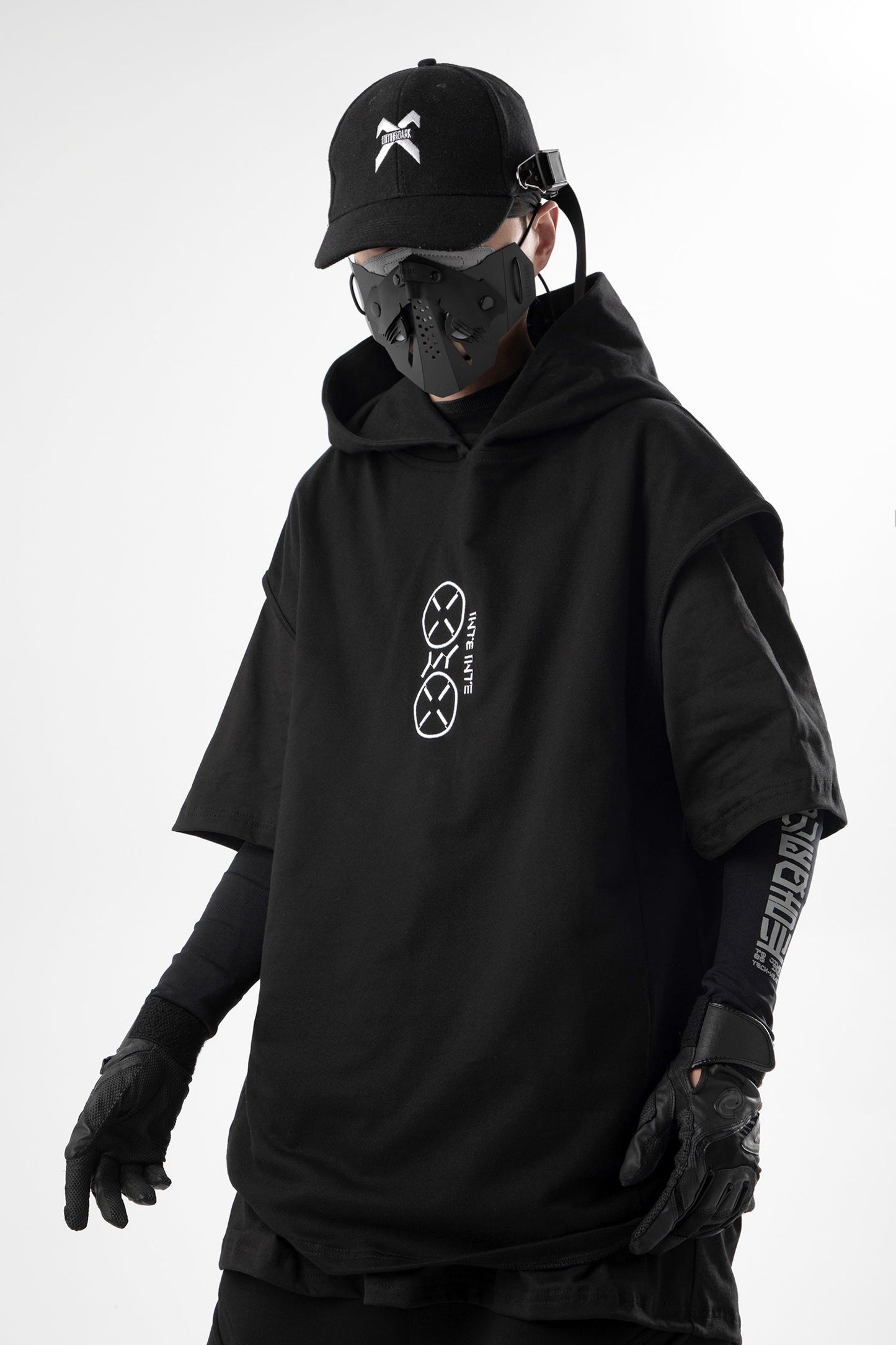 JX "All Business" Kurzarm-Hoodie