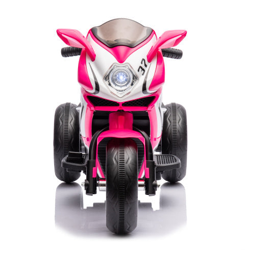 Kids 6V Electric Ride-On Motorcycle, Battery Powered Toy Bike for 3-4 Year Olds