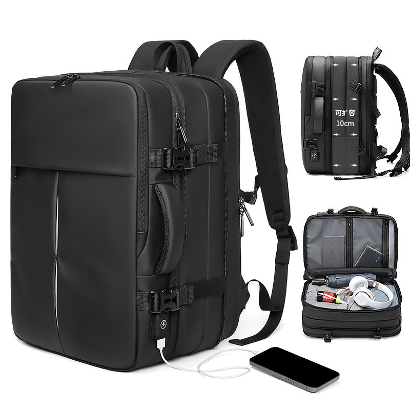 Large-Capacity Travel Duffel Expandable Multifunctional Laptop Backpack For Casual Use