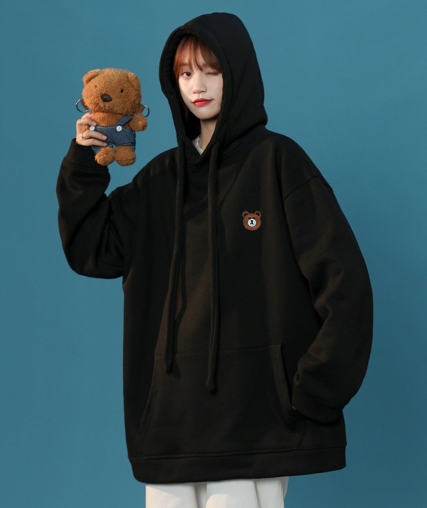 Damen-Teddy-Kapuzenpullover Classic