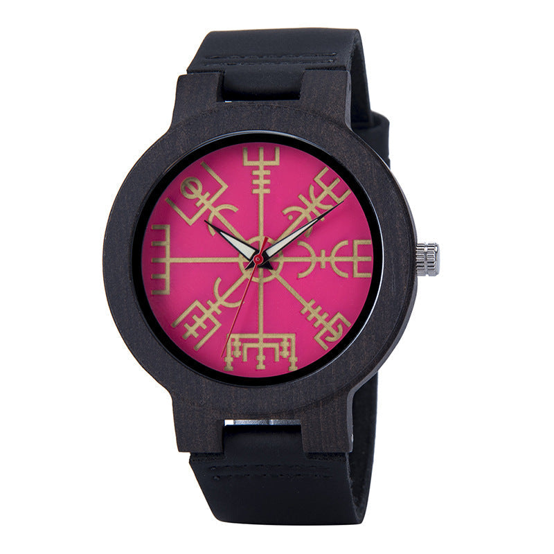 T84 Wooden Quartz Decorative Watch