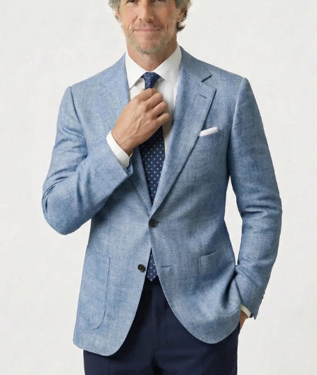 Mens Casual Plaid Jacket With Digital Print