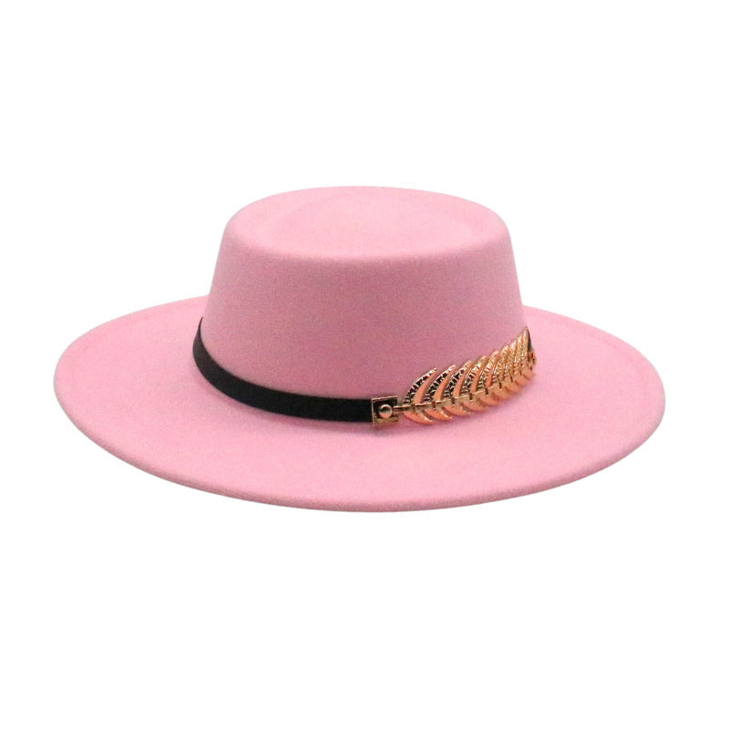 Retro AutumnWinter Wide-Brimmed Wool Jazz Hat
