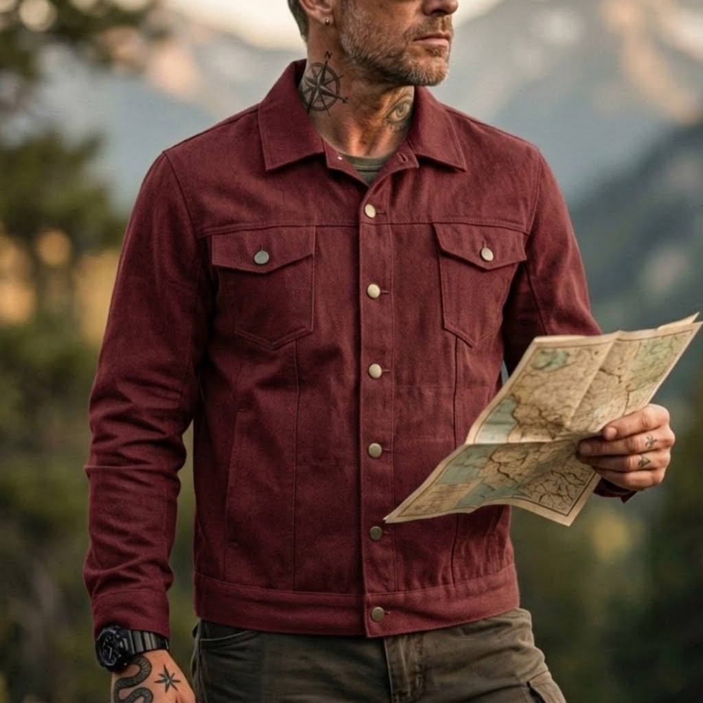 Mens Stylish Casual Slim-fit Jacket