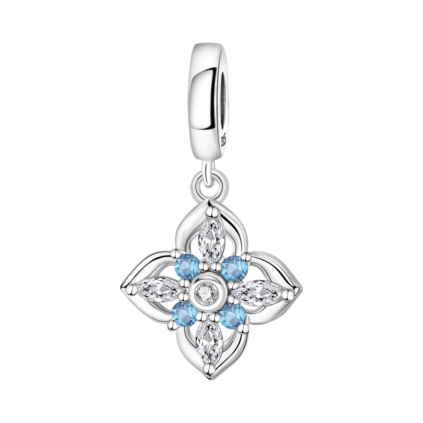 Lily Of The Valley Iris And Spinning Flower DIY Bracelet Pendant Accessories
