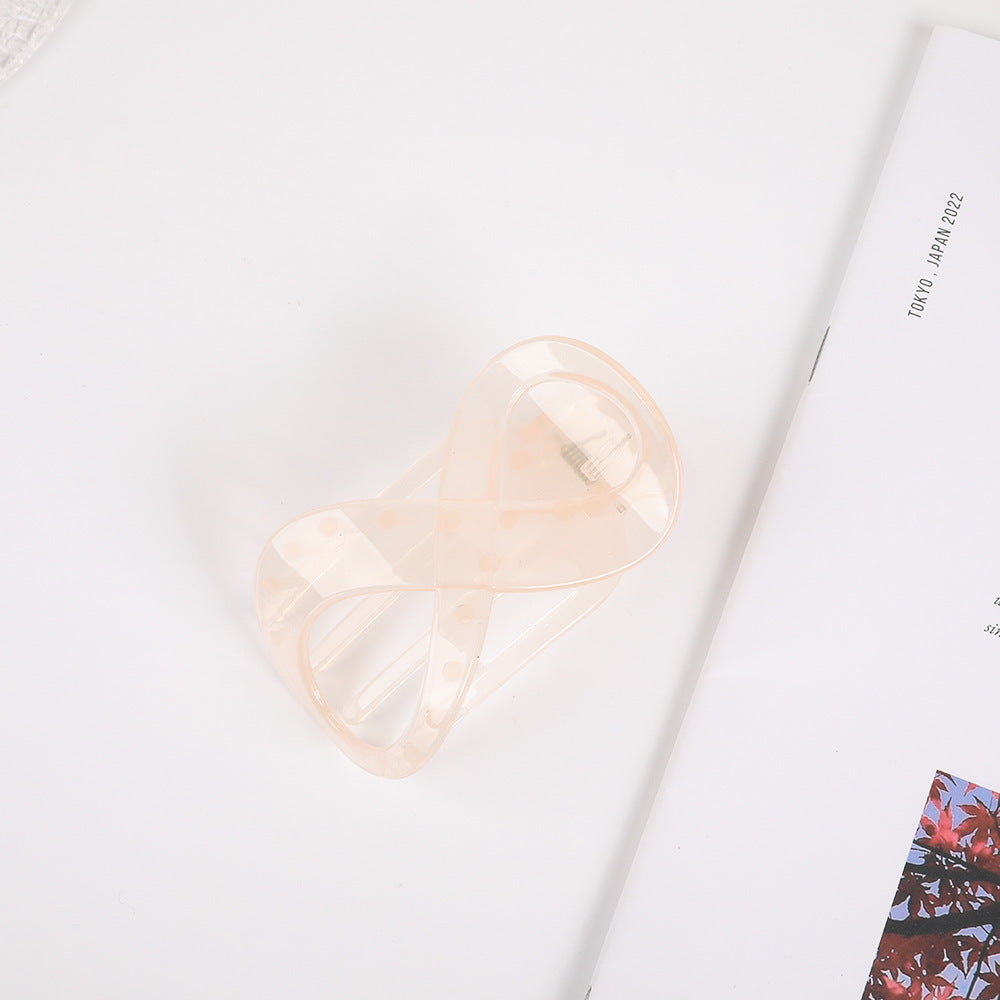 Elegant Frosted 8-shaped Barrettes