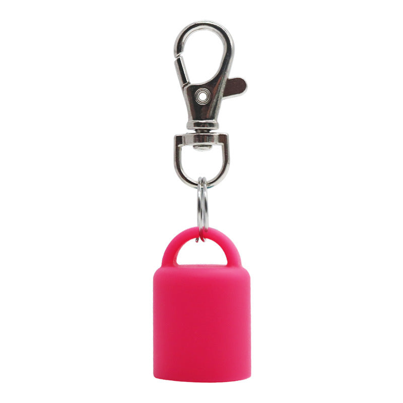 Silicone Universal Lip Gloss Keychain Silicone Cap Lipstick Cover