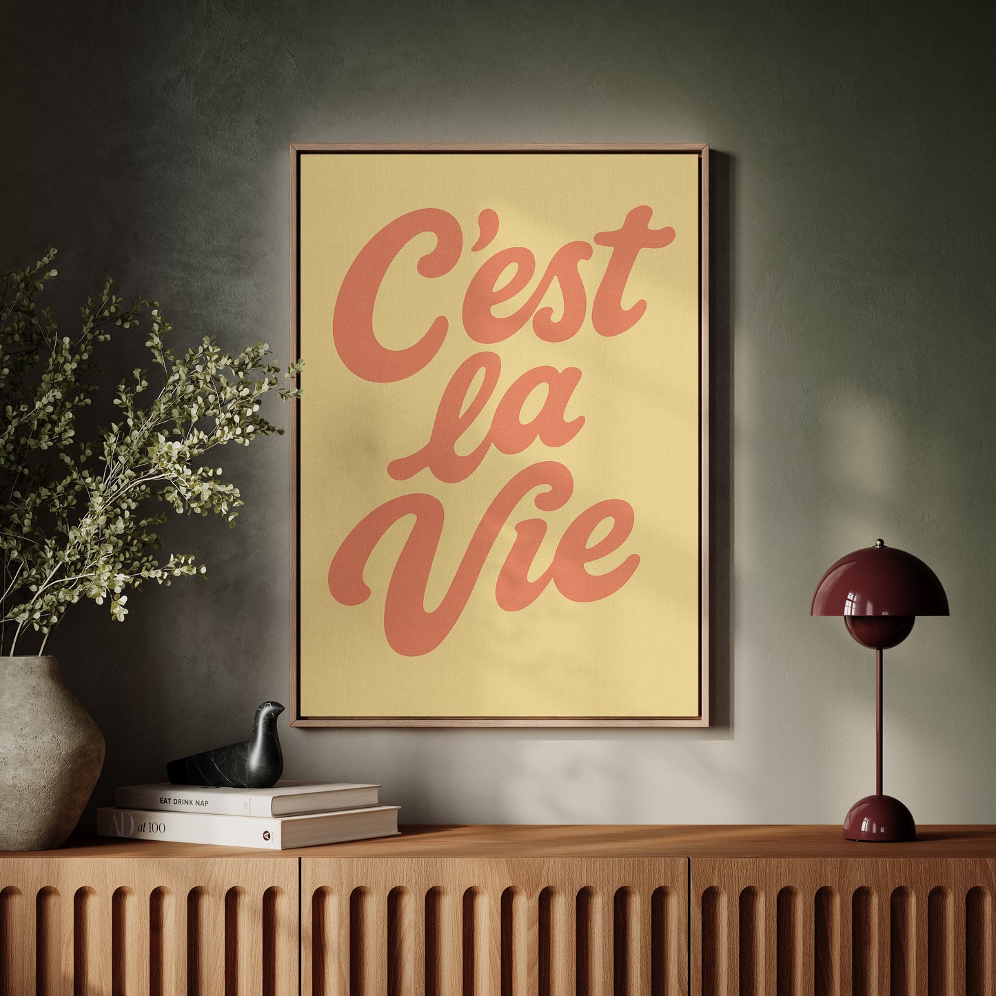 C’est La Vie Décor Mural Rétro
