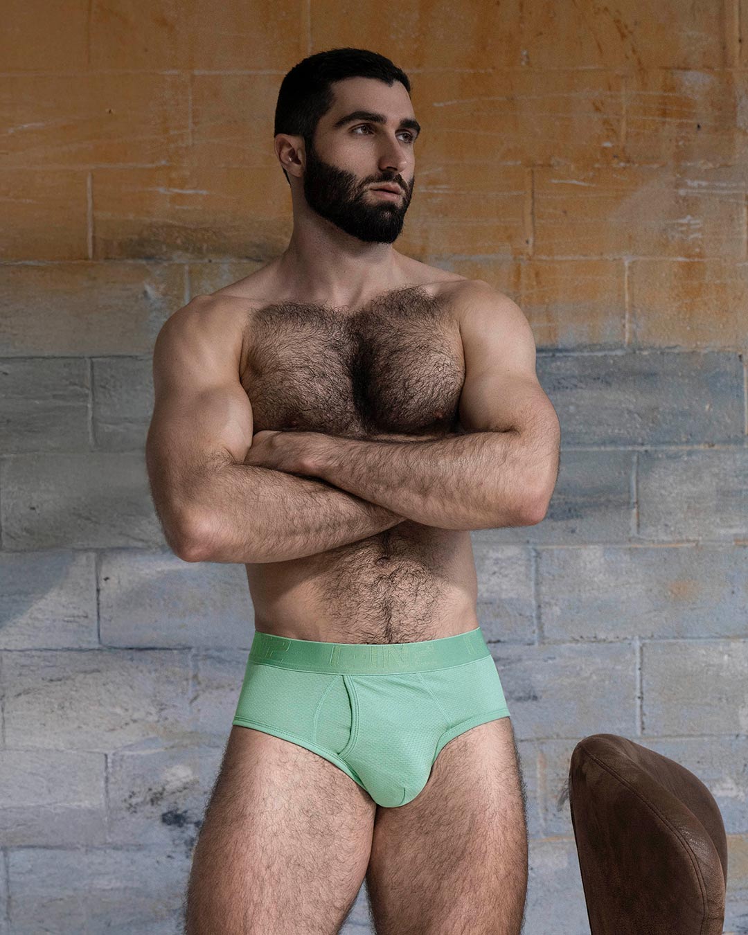 Flex Fly Front Brief Sage Green