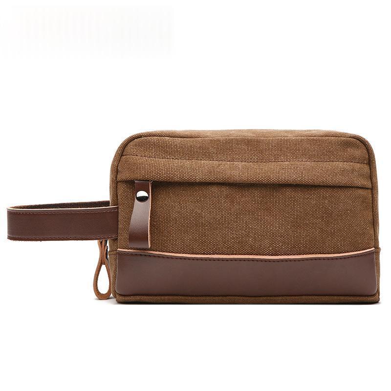 Retro Outdoor Portable Canvas Toiletry And Change Purse