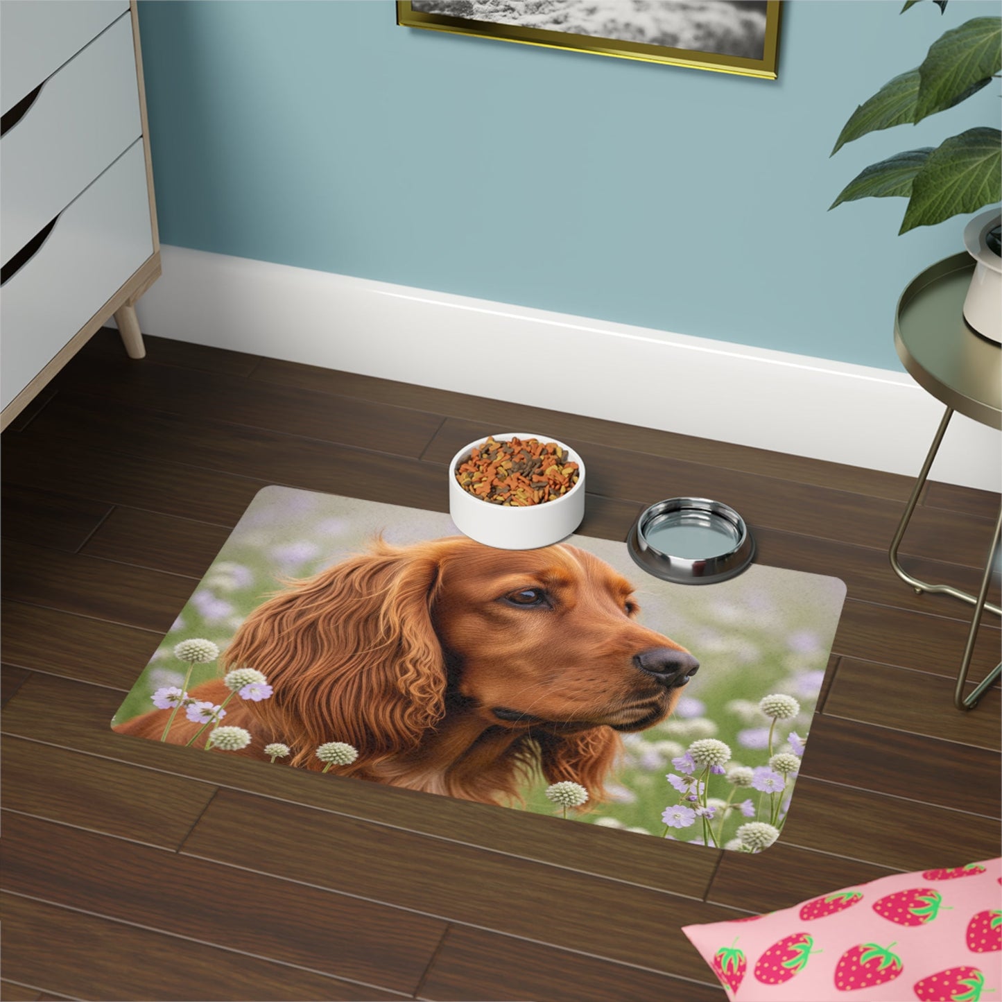 Tapis antidérapant pour animaux de compagnie – Tapis d'alimentation étanche pour chiens