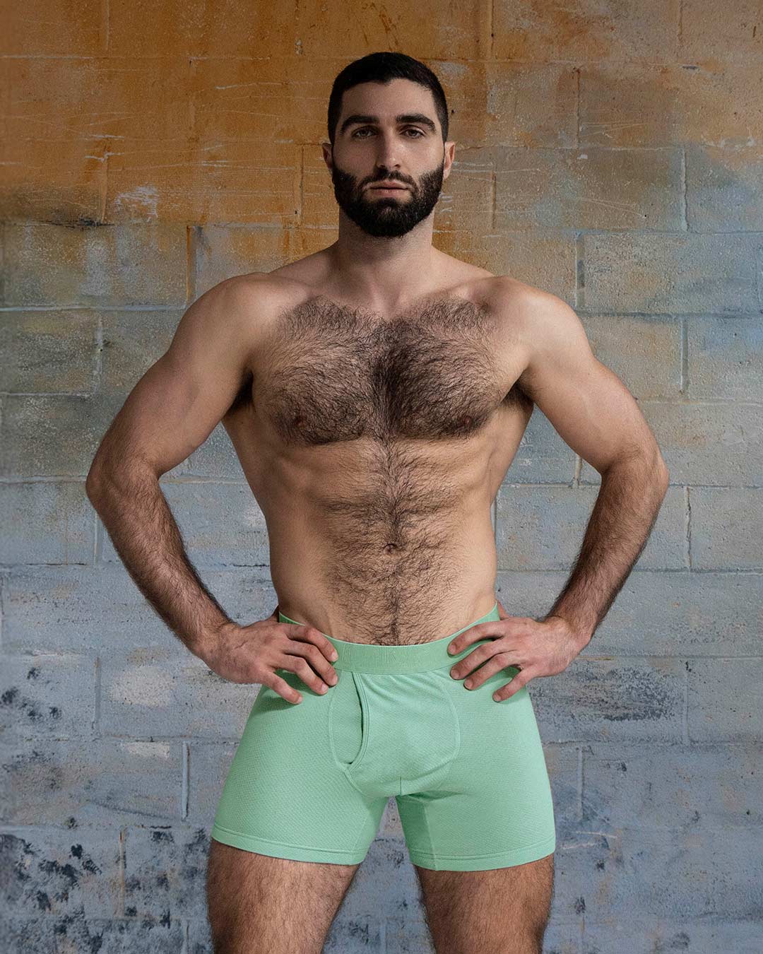 Flex Boxer Brief 5" Inseam Sage Green