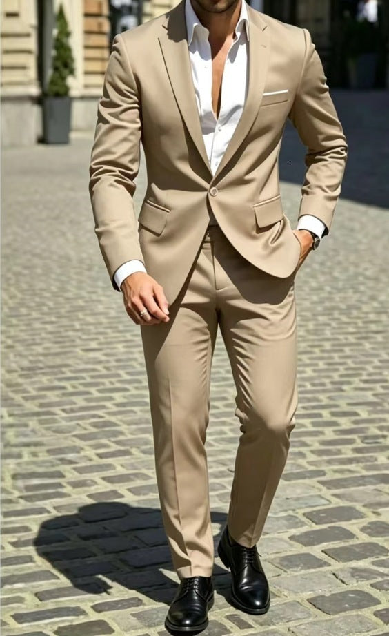 Mens Two-Piece Business Professional Formal Suit