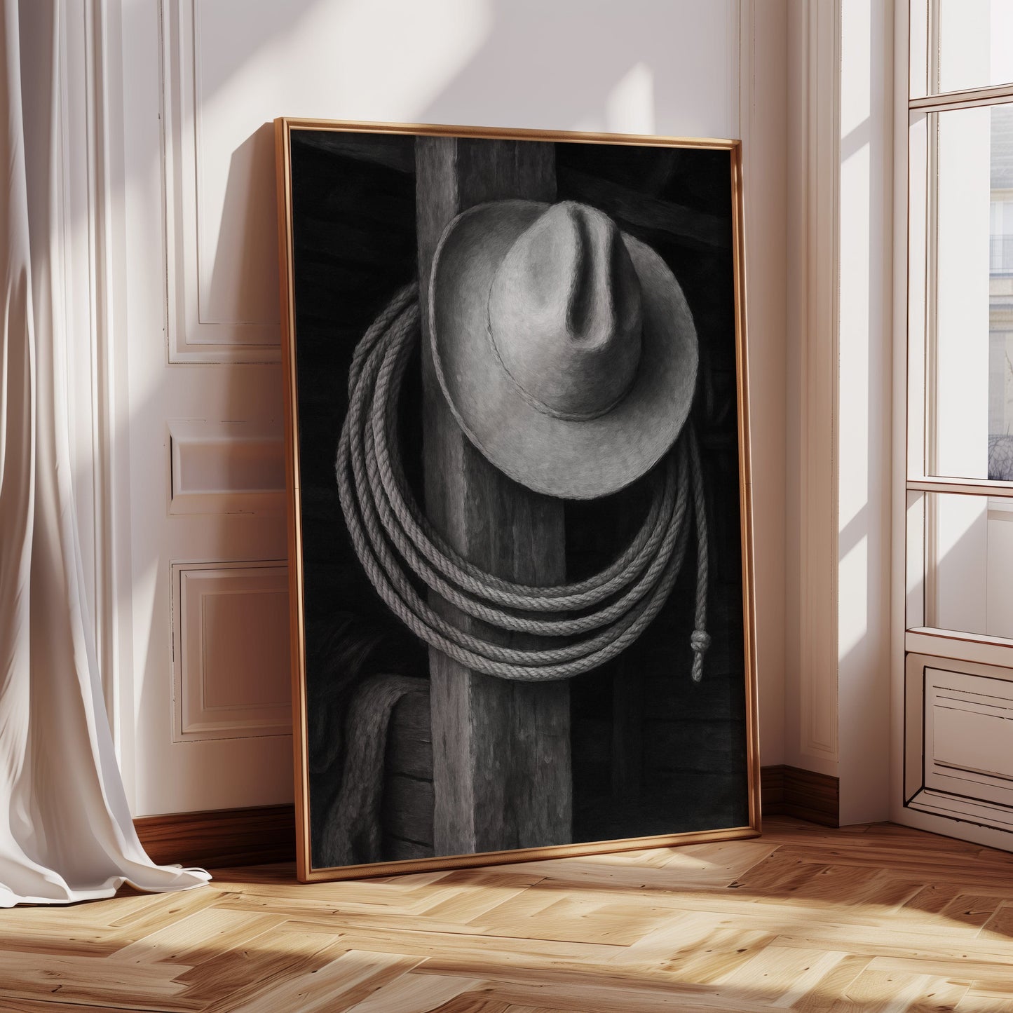Cowboyhut und Lasso
