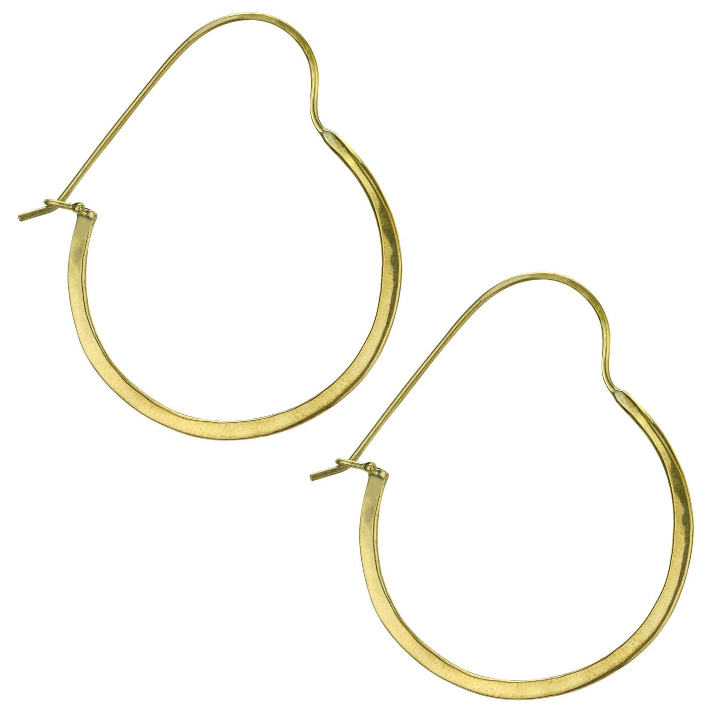 Sasa Hoop Brass Earrings