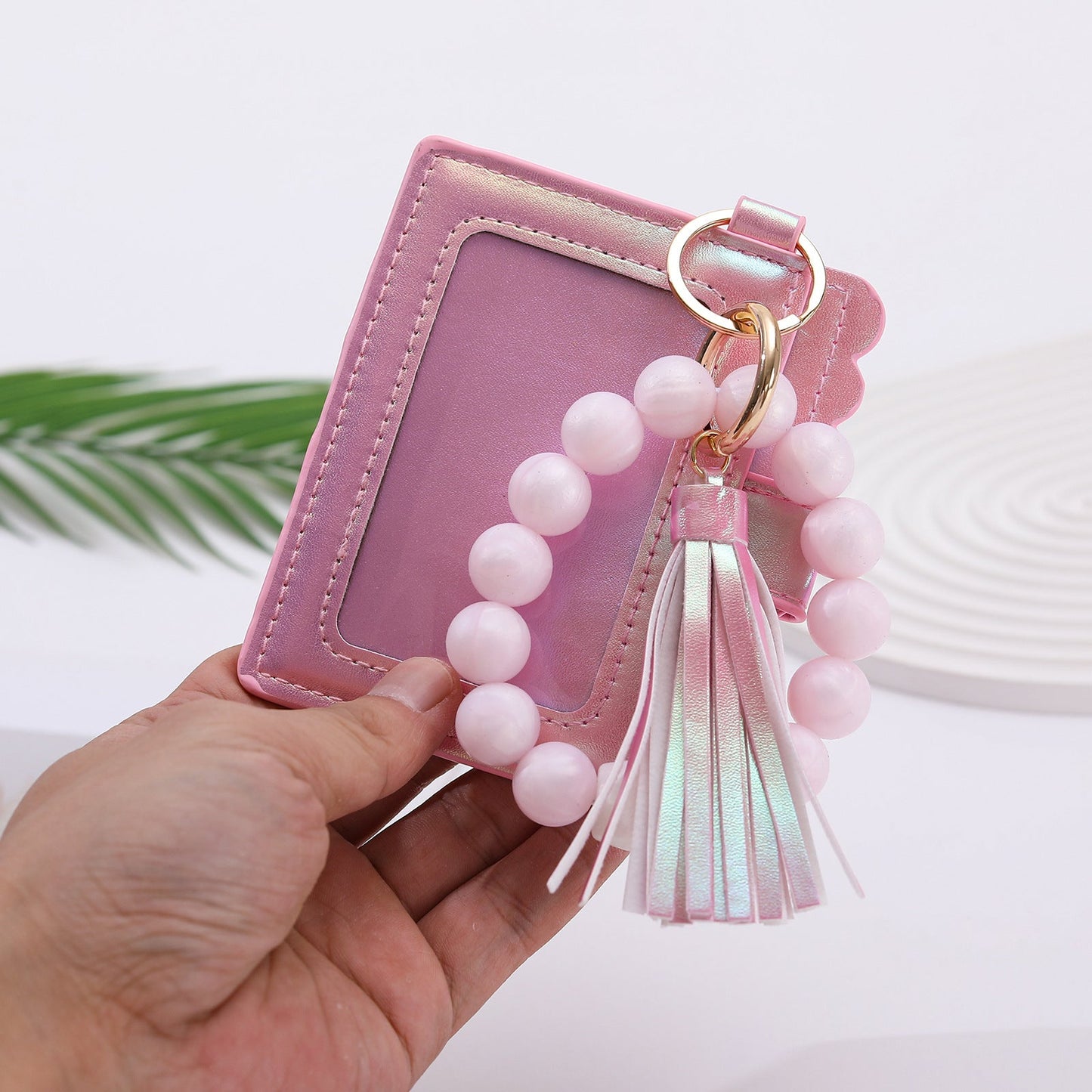 European And American Colorful Laser Gradient Card Holder