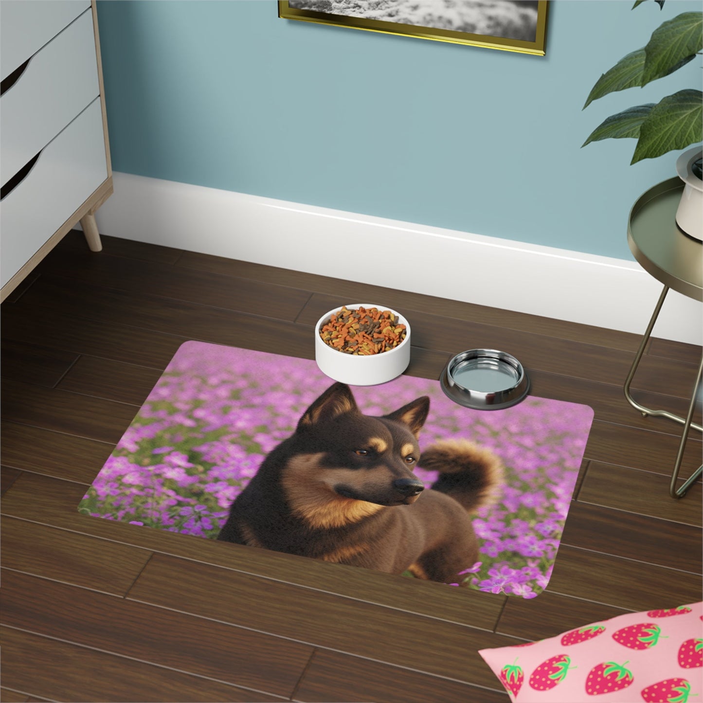Tapis antidérapant pour animaux de compagnie – Tapis d'alimentation étanche pour chiens