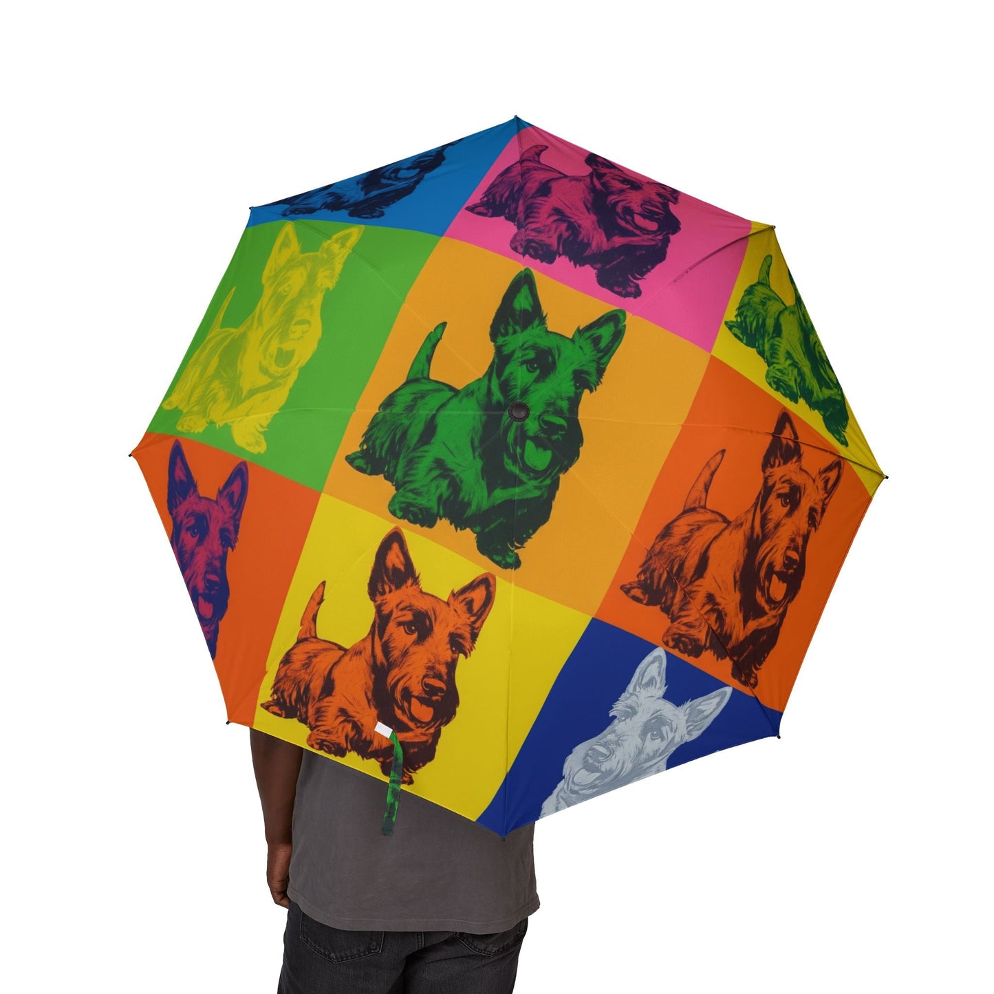 48" Semi-Automatic Umbrella – Windproof Large Travel Rain Umbrella