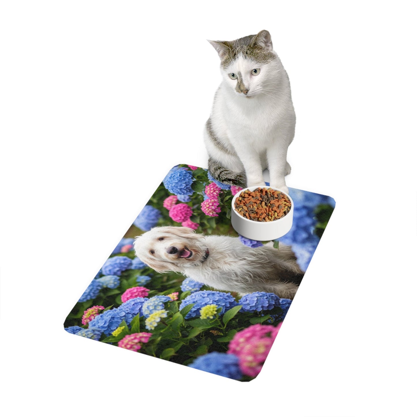 Tapis d'alimentation antidérapant pour animaux de compagnie – Tapis étanche pour chiens