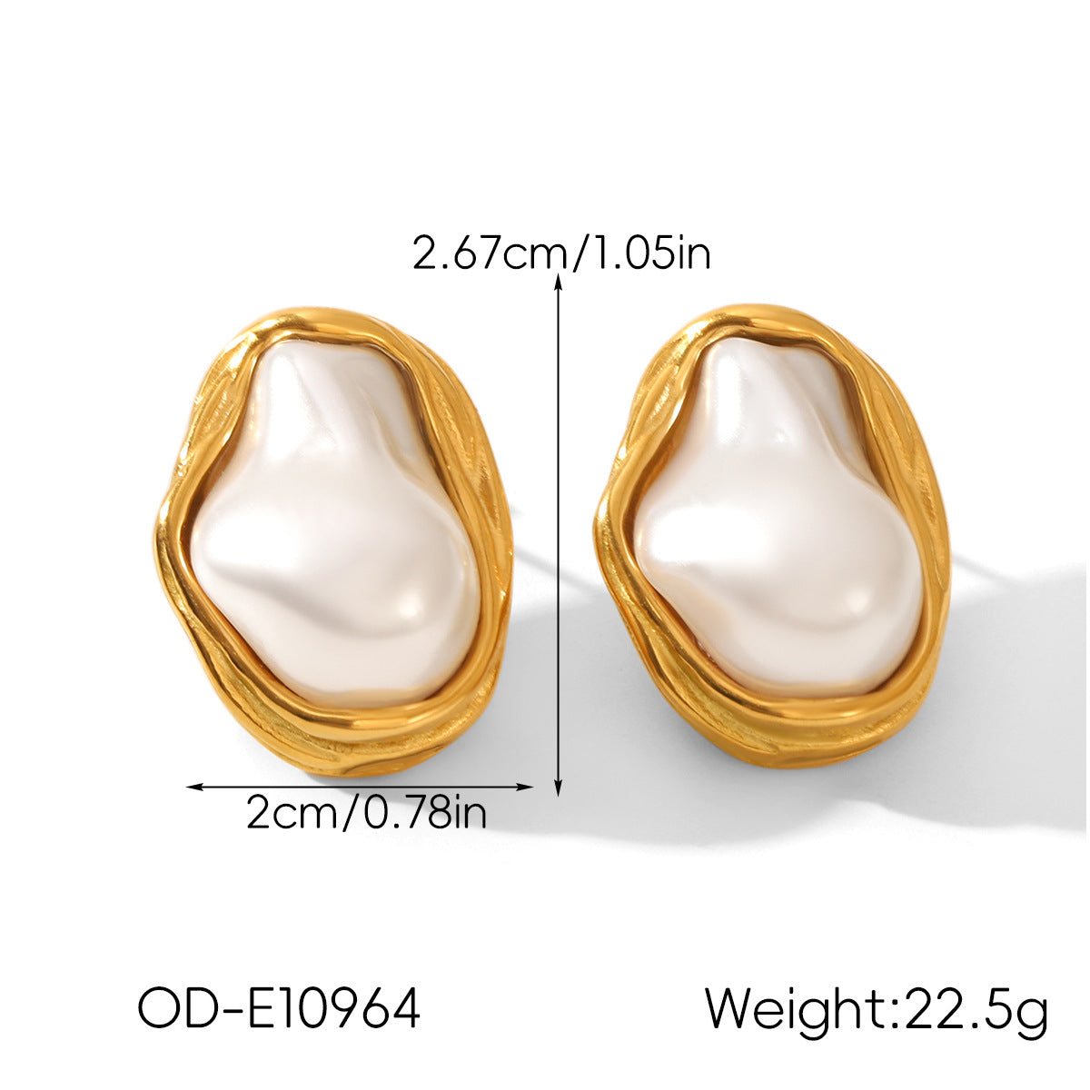 Vintage Personalized Non-fading Titanium Steel Earrings For Women