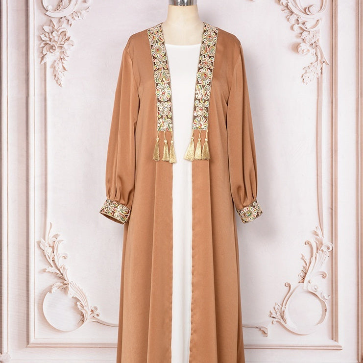 Women's Cardigan Two-piece Set Tassel Pendant Robe