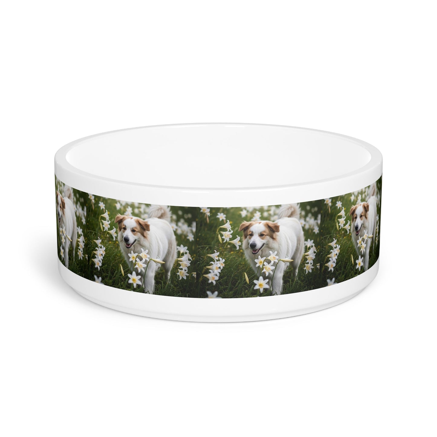 Ceramic Pet Bowl – 16 oz Dog Feeding Bowl