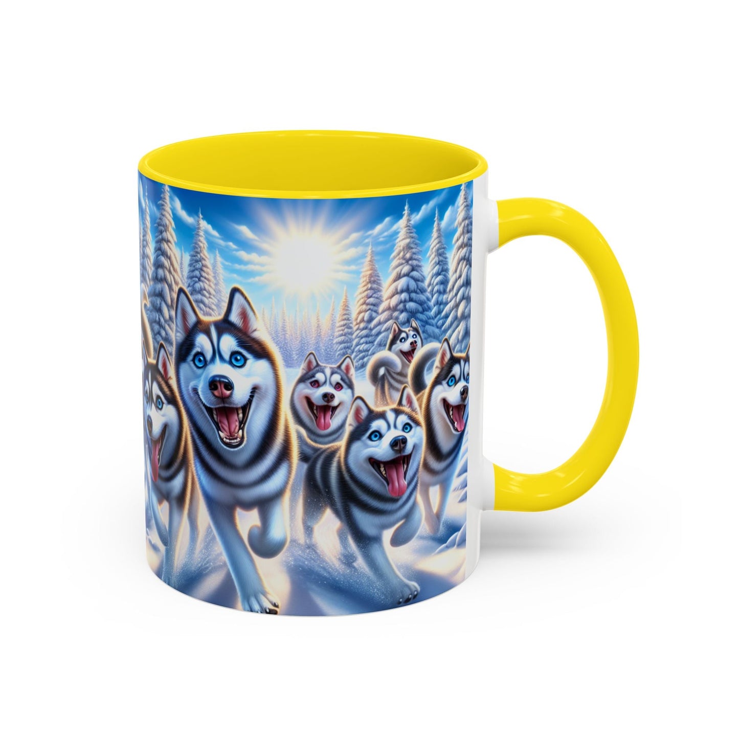 Keramiktasse mit Hunderassen-Motiv – 11 oz & 15 oz