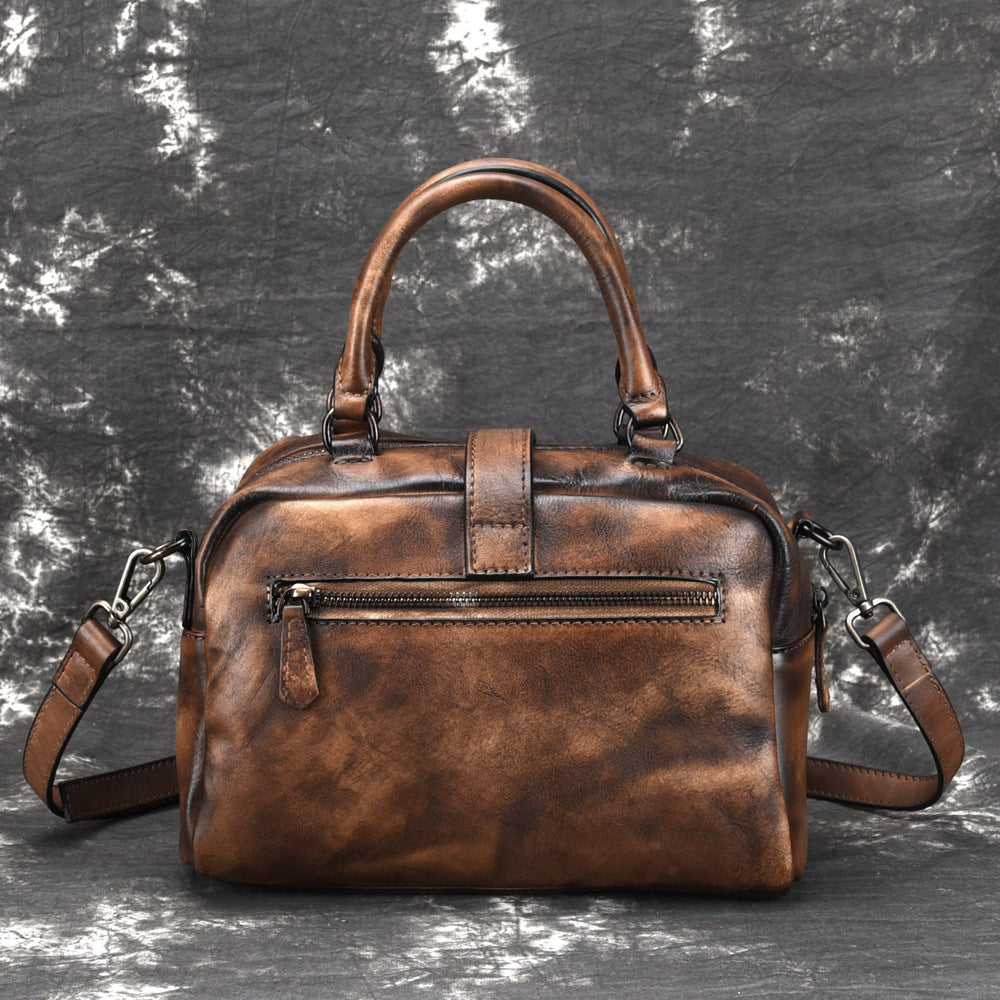 Crossbody Hand-rubbed Top-grain Leather Bag