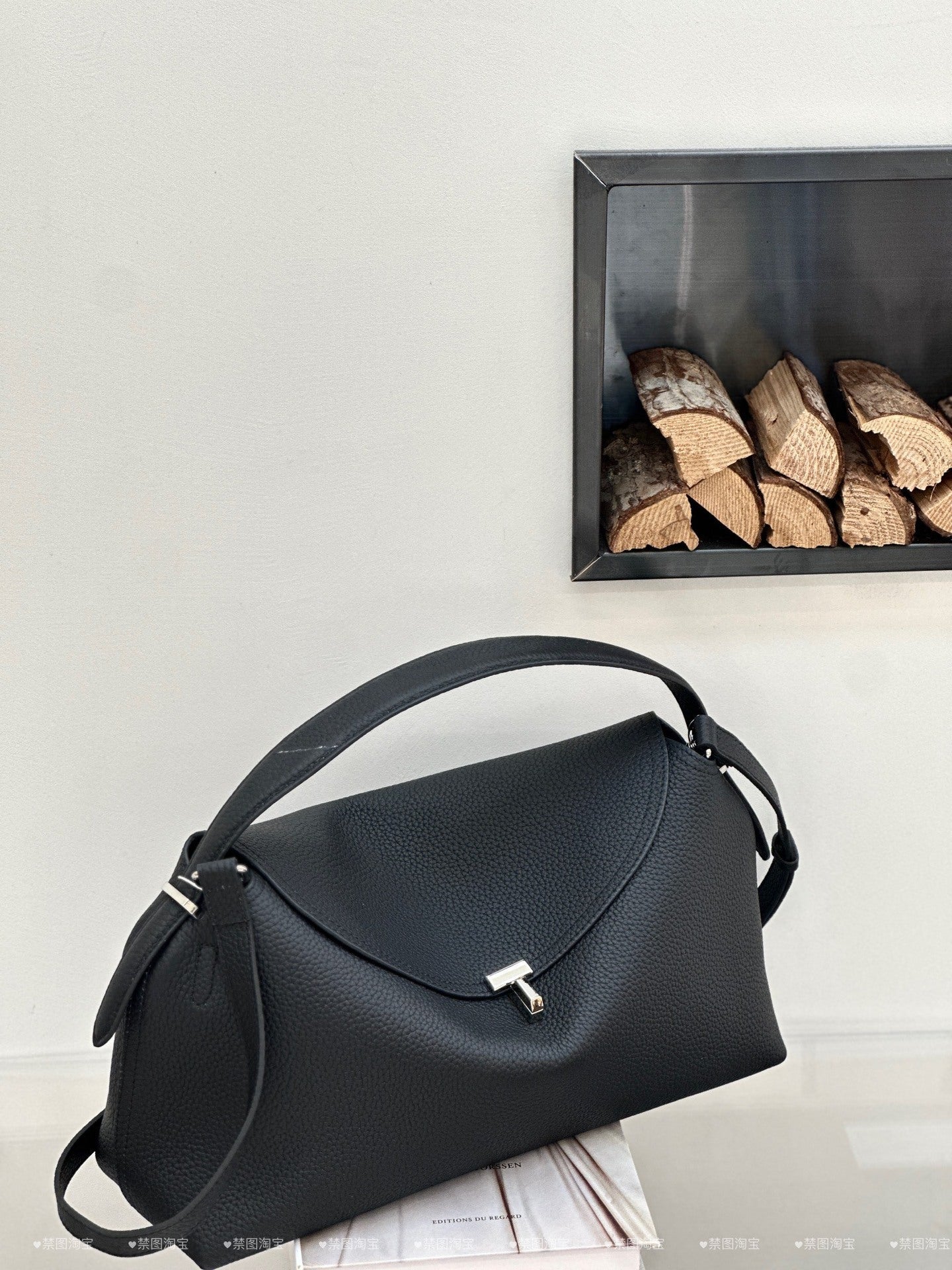 Genuine Leather Women's Bag, Cross-border High-end T-shaped Lock, Large-capacity Shoulder And Handbag, Top-layer Cowhide Underarm Bag