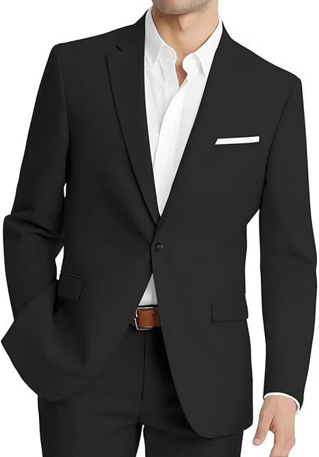 Mens Korean-style Slim-fit Two-piece Suit