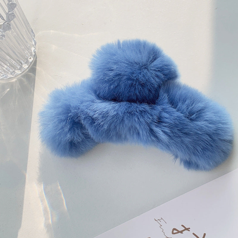 Korea Real Otter Hair Hair Clip Female