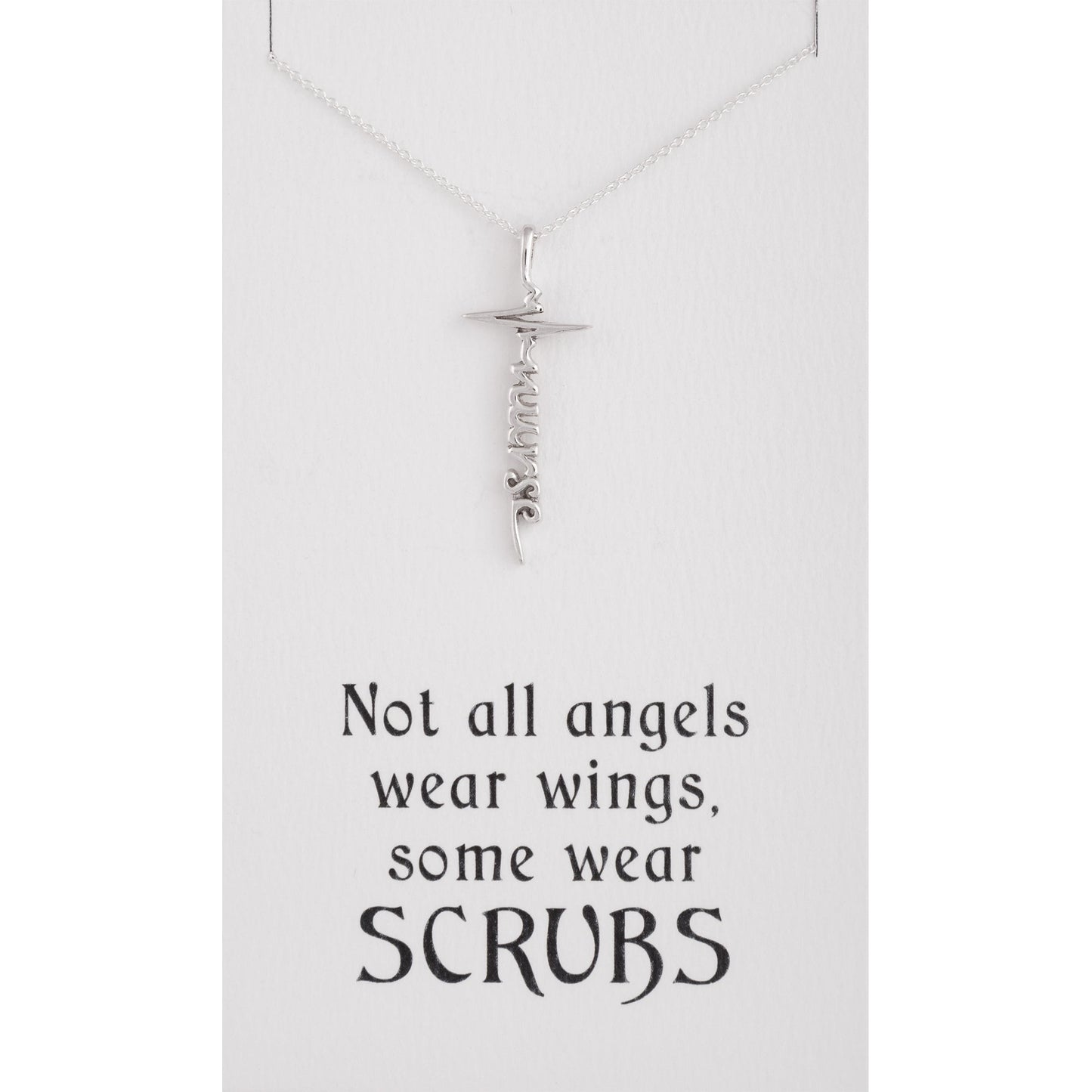 Healthcare Superhero Sterling Silver Necklace