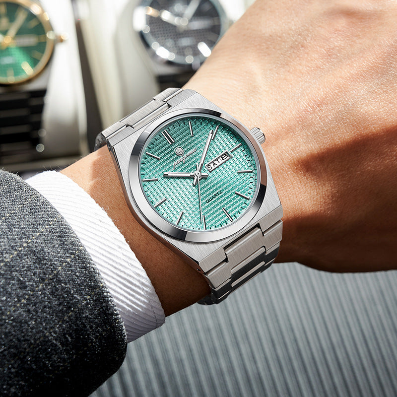 Luminous Quartz Waterproof Calendar Watch
