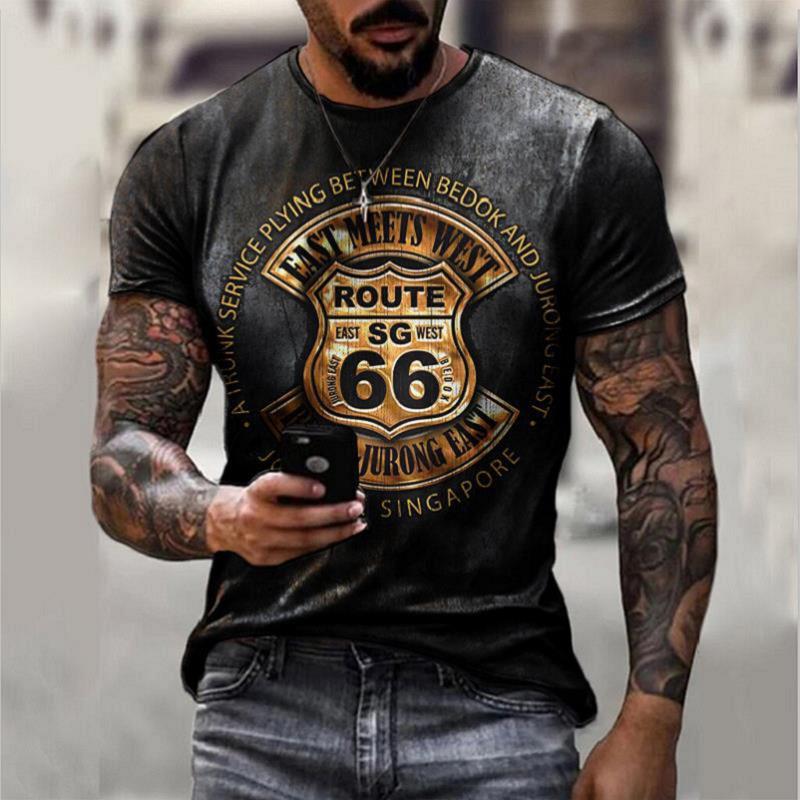 Men’s summer Retro Short Sleeve t-shirts