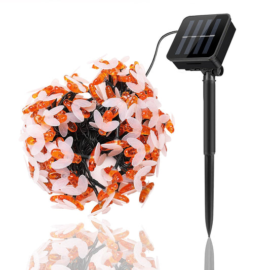 Solar Lichterkette Bienen 30 Honigbienen LED Solar Lichter 8 Beleuchtungsmodi IP65 Wasserdichte Dekorative Lampen mit Erdspieß für Garten Rasen Blumen Bäume