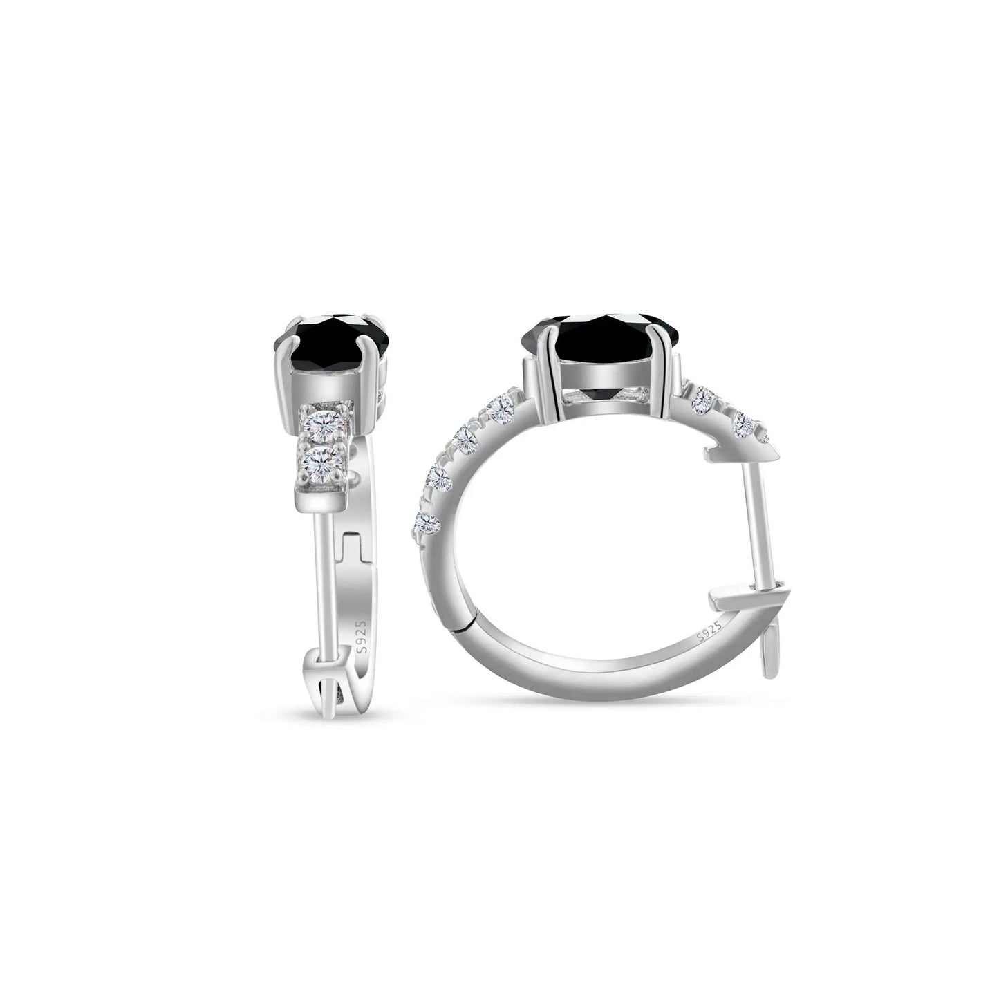 925 Sterling Silber Moissanite 1 Karat ovale Ohrstecker für Damen GIA