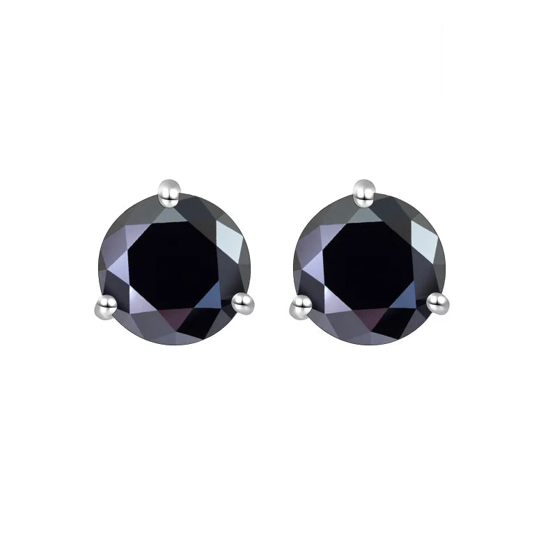 Ohrstecker aus 925er Sterlingsilber mit Moissanit 0,5CT 1CT Klassisch Damen