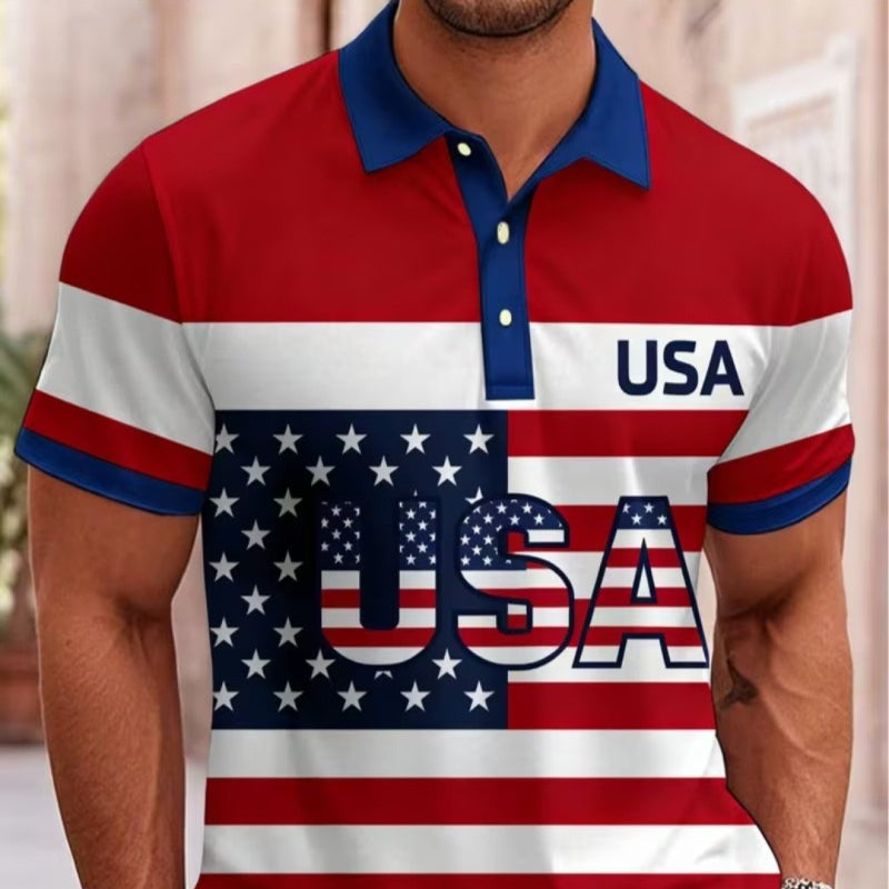 Men's Short Sleeve Digital Printing