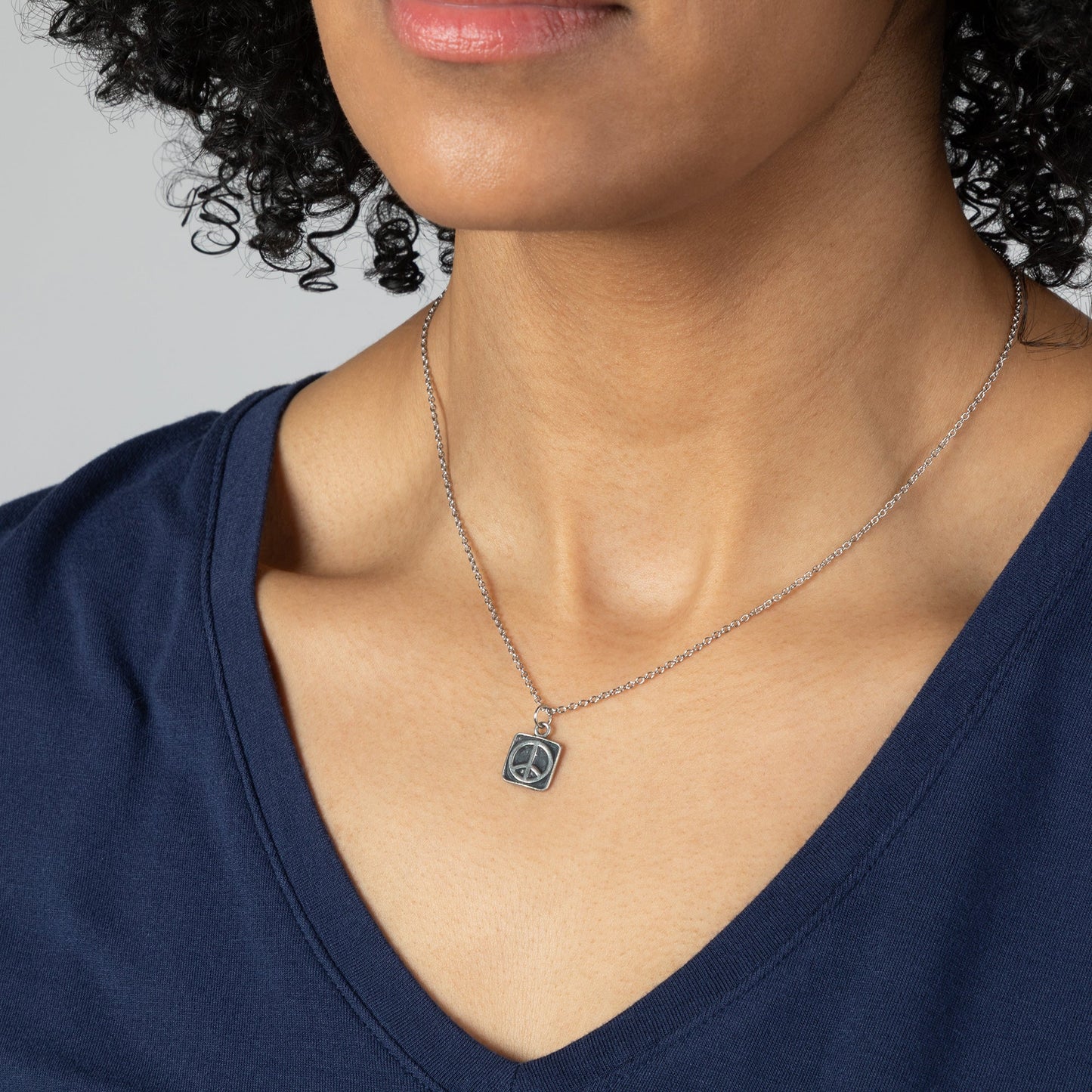Mindfully Living Pewter Necklace