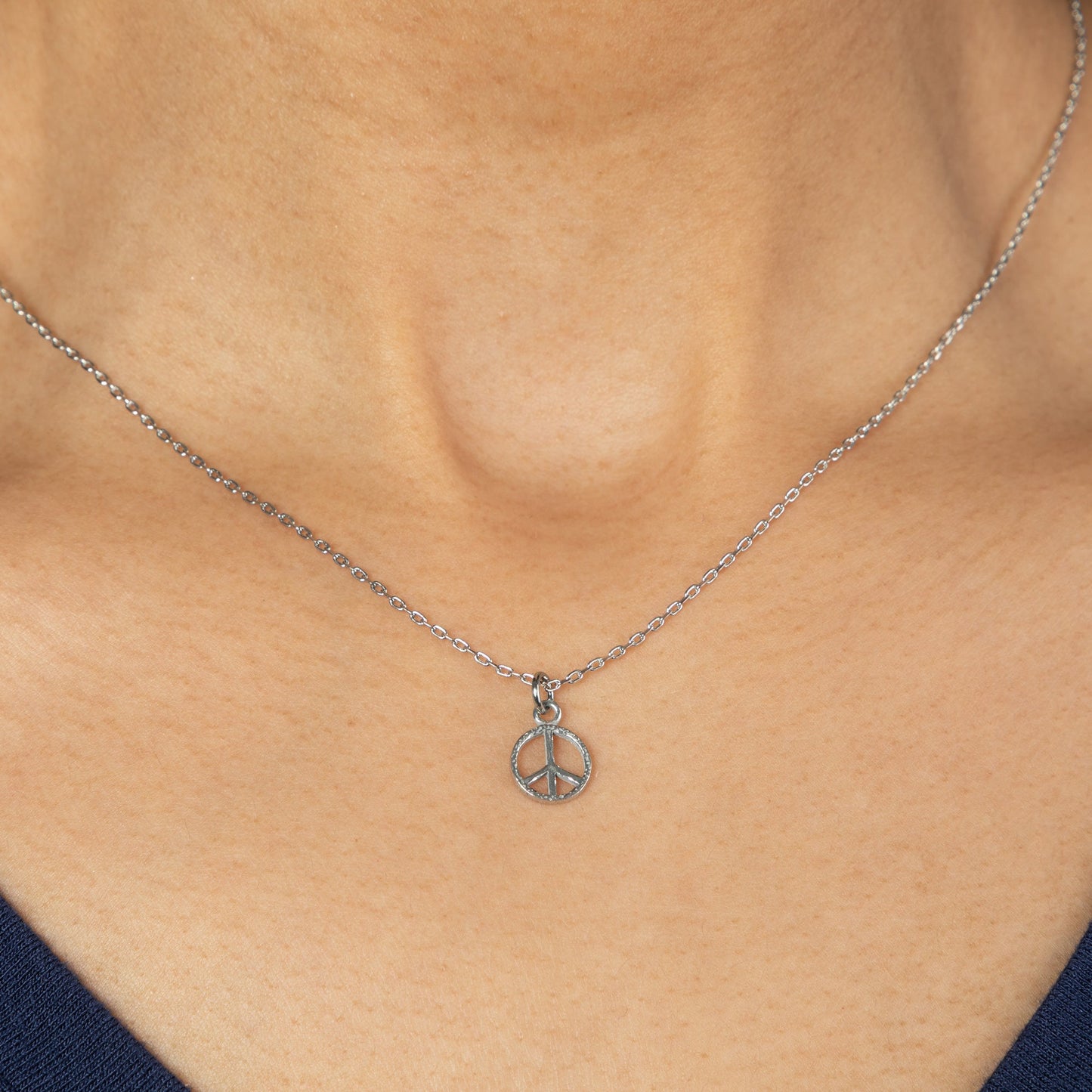 Mindfully Living Pewter Necklace