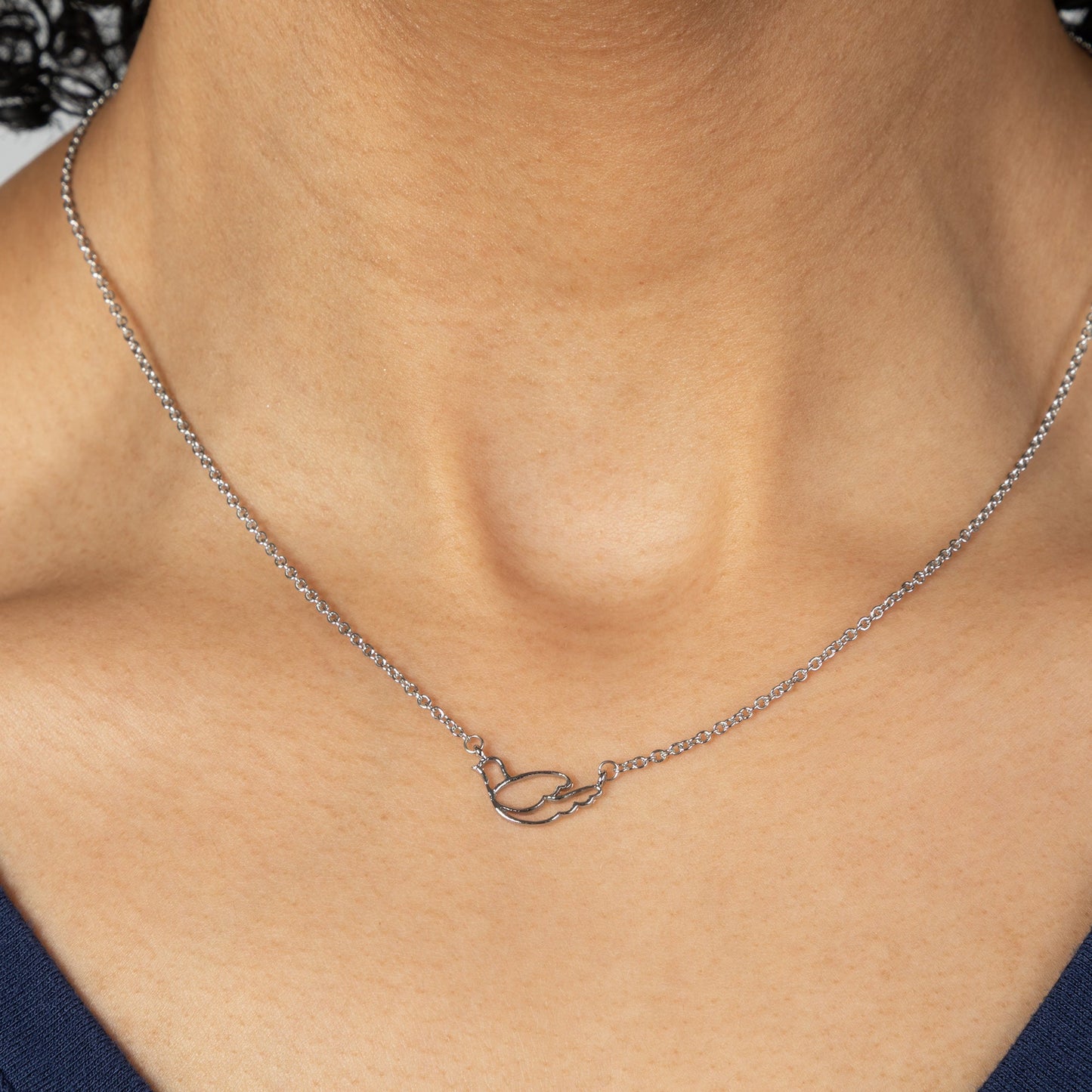 Mindfully Living Pewter Necklace