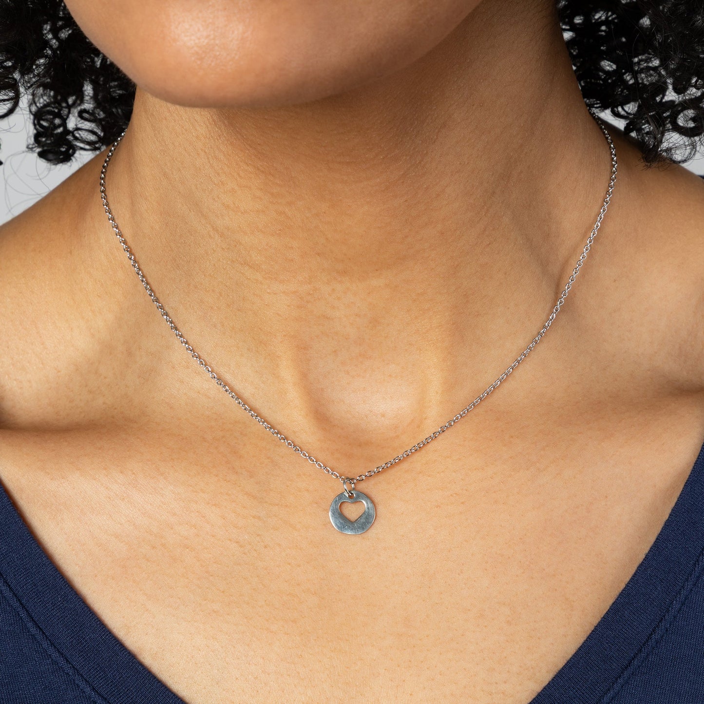 Carry a Little Luck Pewter Necklace