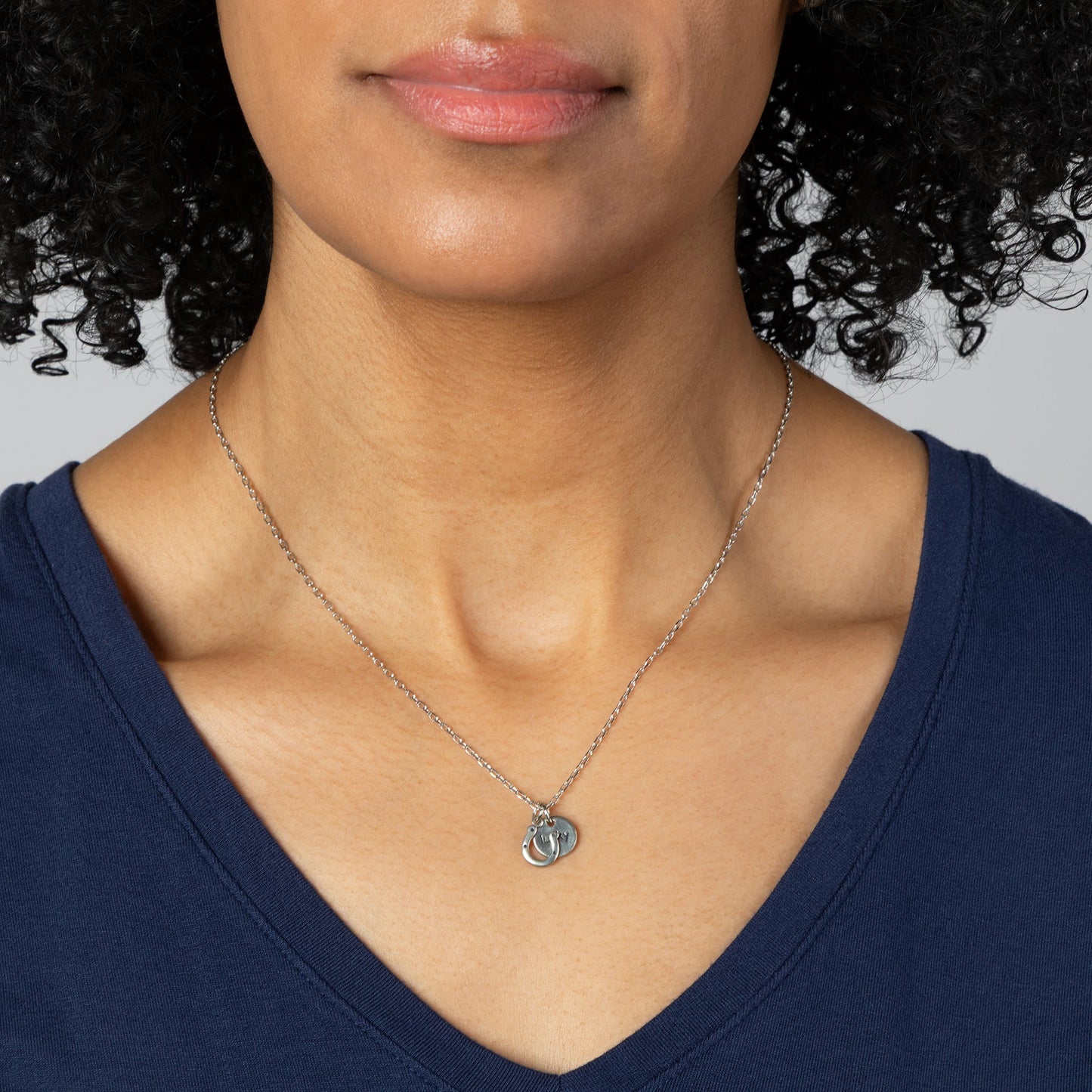 Carry a Little Luck Pewter Necklace