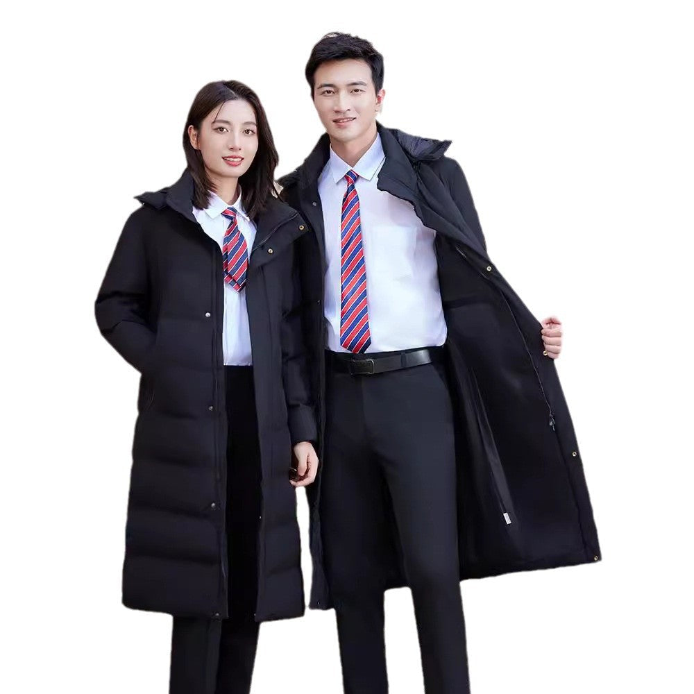 Mens Long Thick Winter Cotton Coat